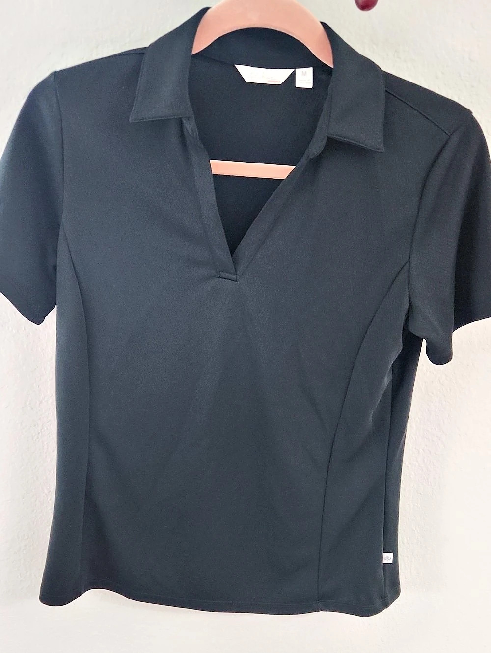 Lady Hagen Essentials Black Short Sleeve Performance Top Size Medium